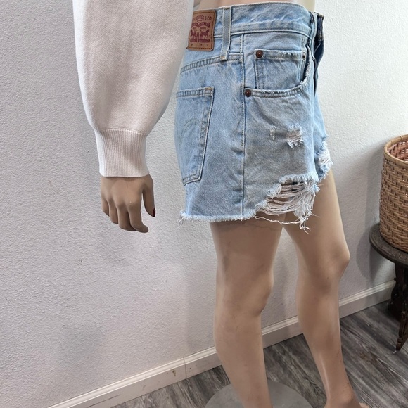 Levi's Blue Jean Shorts Relaxed Fit - Picture 14 of 16